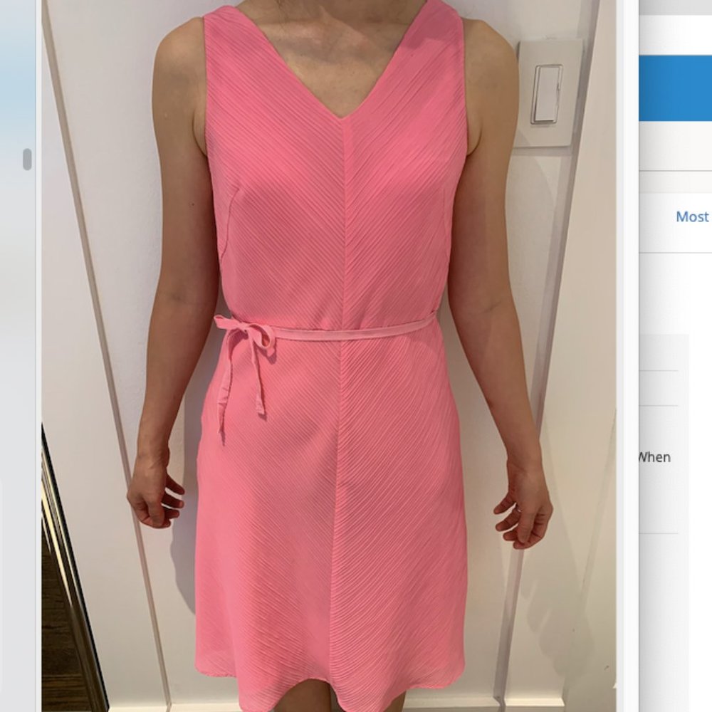 Pretty Pink Dress with Belt